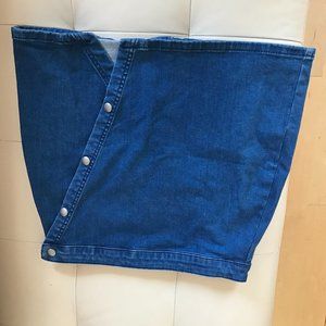 Free People Denim Mini-skirt